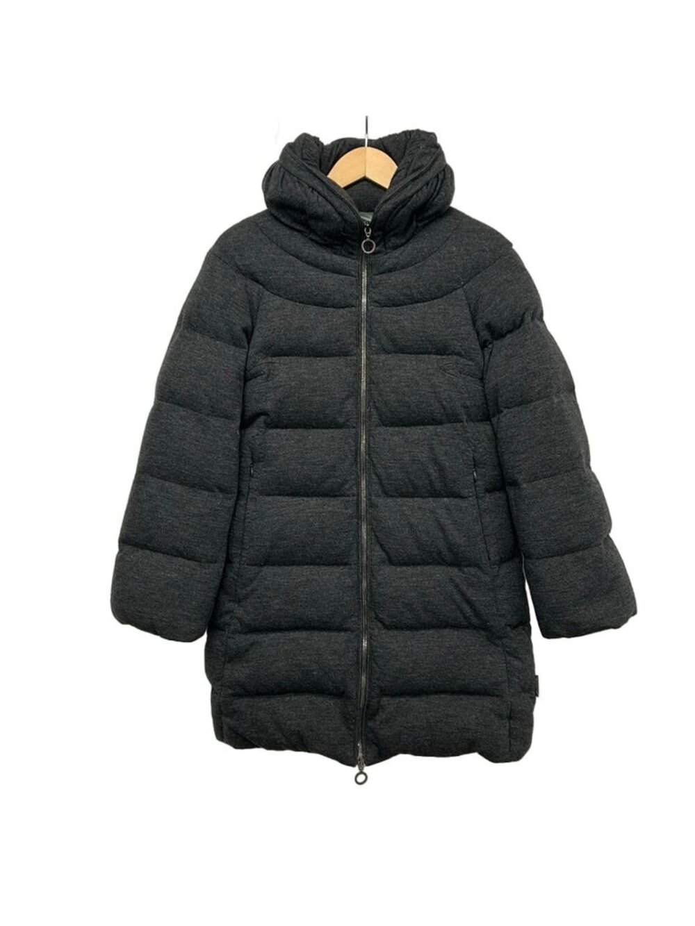 Moncler Down Coat XS Briance Dark Gray